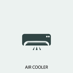 Air_cooler vector icon illustration sign