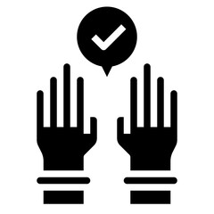 GLOVES glyph icon,linear,outline,graphic,illustration