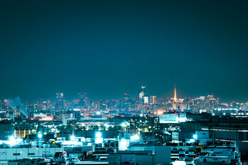 川崎マリエンから東京方面の夜景