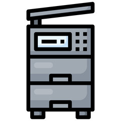 COPY MACHINE filled outline icon,linear,outline,graphic,illustration