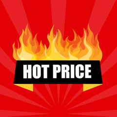 Hot sale price offer deal label template