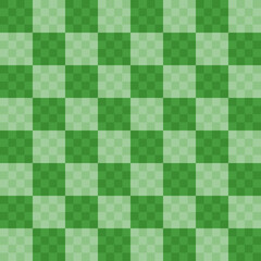 green and white checkered background