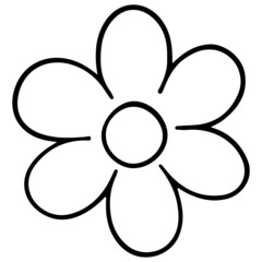 Flower hand-drawn and Spring outline design illustration for web, wedsite, application, presentation, Graphics design, branding, etc.