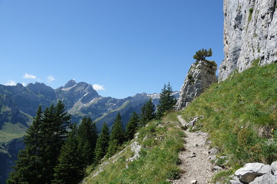 Wanderweg am Wirtshaus Aescher