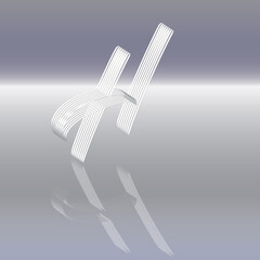 Lichtrand Buchstabe H 1 © Xaver Klaussner