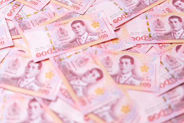 Banknotes of the Thailand 100 Baht (new design issued in 2018)