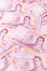 Banknotes of the Thailand 100 Baht (new design issued in 2018)