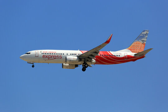 Air India Express Boeing 737-800 Airplane At Dubai Airport