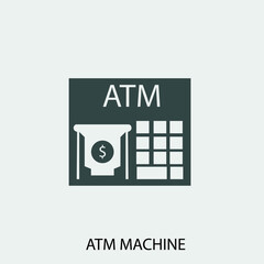 ATM_machine vector icon illustration sign