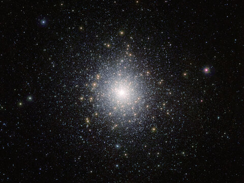 The globular star cluster 47 Tucanae. Elements of this picture furnished by ESO