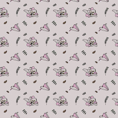 seamless background with hearts