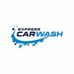 Express Car Wash Logo Design Template