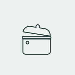 Cooking_pot vector icon illustration sign