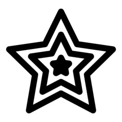 Star Abstract Flat Icon Isolated On White Background