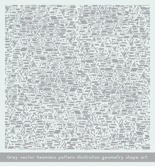 Grey vector Seamless pattern illustration geometry shape art