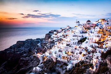 Obraz premium luxury holiday in Santorini, Greece