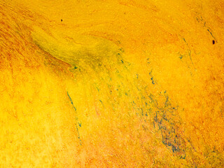 Abstract painting linear elements forming a wavy shape with wavy elements in yellow gold hues. Illustration.