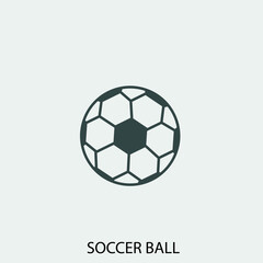 Obraz premium Soccer_ball vector icon illustration sign
