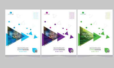 Fototapeta premium Cover design for annual report and business catalog, magazine, flyer or booklet. Brochure template layout. A4 cover vector EPS-10