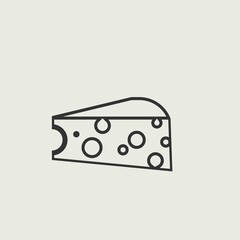 Cheese vector icon illustration sign