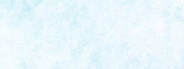Abstract white blue winter background with space for text or image, blue watercolor background hand-drawn with vintage marbled textured design on cloudy sky blue banner.