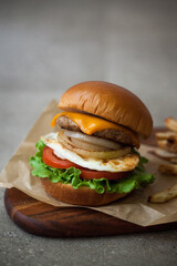 Pork Cheeseburger