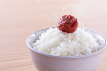 ごはんと梅干し