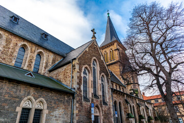 Fototapeta premium Erkundungstour durch die wunderschöne Altstadt von Wernigerode vor den Toren des Harzes - Sachsen-Anhalt - Deutschland