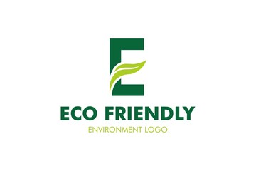 Letter E Leaf Logo : Suitable for Agriculture Theme, Environment Theme, Initial Theme, Infographics and Other Graphic Related Assets.