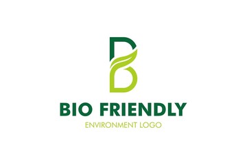 Letter B Leaf Logo : Suitable for Agriculture Theme, Environment Theme, Initial Theme, Infographics and Other Graphic Related Assets.