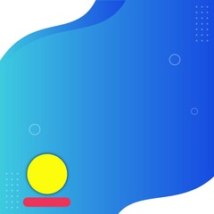 Social media feed banner background with bright colored shapes