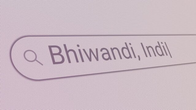 Search Bar Bhiwandi India 
Close Up Single Line Typing Text Box Layout Web Database Browser Engine Concept