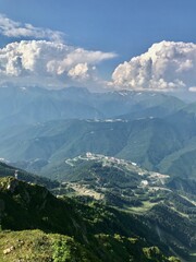 view of the mountains