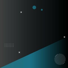 Social media feed banner background in black and blue gradient color