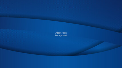 Blue line curve background. abstract blue template vector with dot pattern