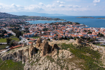 Fototapeta na wymiar Foca is a town and district in Turkey's Izmir Province, on the Aegean coast.