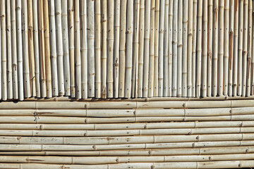 The bamboo wall background