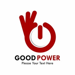 Obraz premium good power logo template illustration