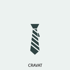 Cravat vector icon illustration sign