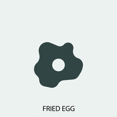 Fried_egg vector icon illustration sign