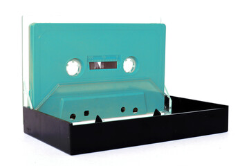 Vintage Cassette tape isolated on a white background