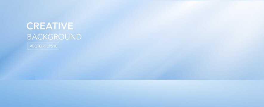 Blue background vector minimal background water color with space tudio background vector