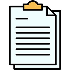 White paper icon, DeFi related vector illustration