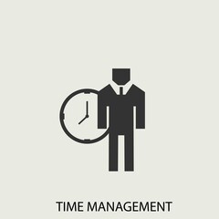 Time_management vector icon illustration sign