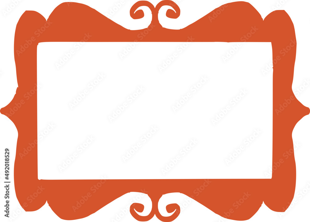 Fototapete frame for text, elegant abstract element
