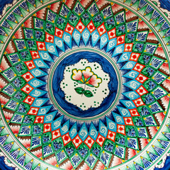 vintage plate with oriental ornament