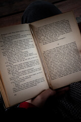 Fototapeta premium old book with cross