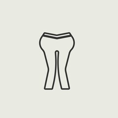 Trousers vector icon illustration sign