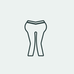 Trousers vector icon illustration sign
