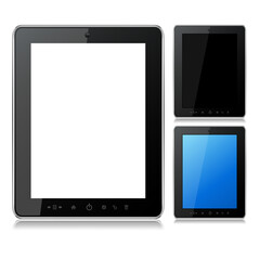 Tablet pc illustration isolated on white background